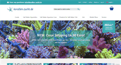 Desktop Screenshot of korallen-zucht.de
